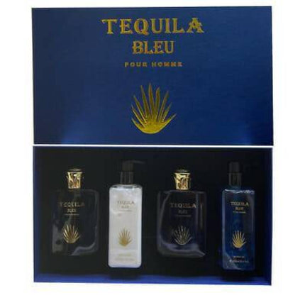 Tequila Bleu 4 Pcs Set For Men: 3.4 Eau De Parfum + 3.4 After Shave + 8.5 Body Lotion + 8.5 Shower Gel