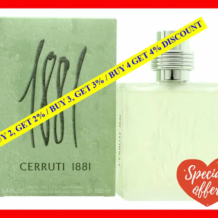 1881 By Nino Cerruti For Men - 3.4 Oz Edt Spray