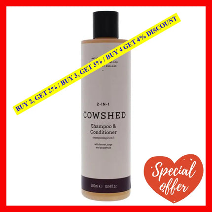 2-In-1 Shampoo And Conditioner By Cowshed For Unisex - 10.14 Oz