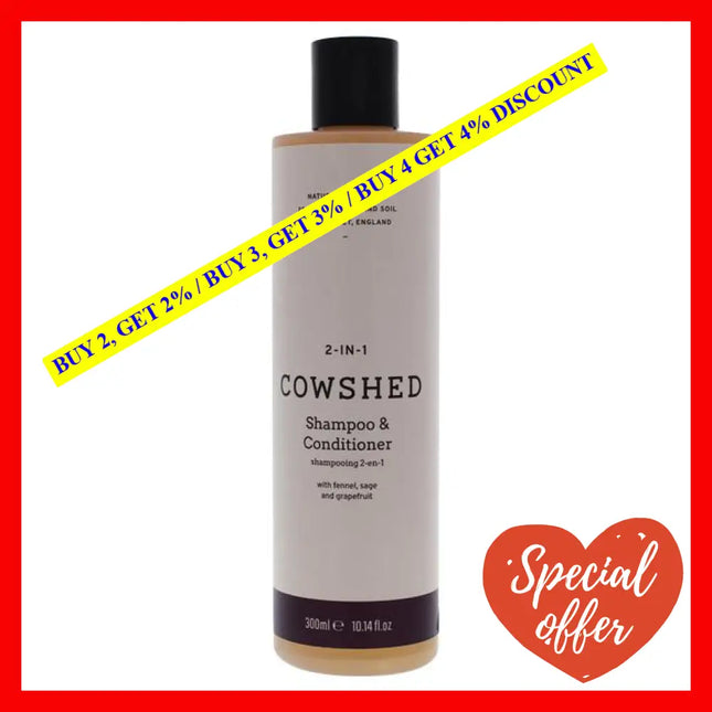 2-In-1 Shampoo And Conditioner By Cowshed For Unisex - 10.14 Oz