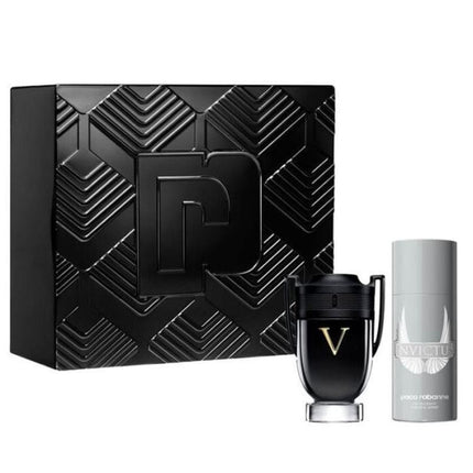 PACO RABANNE INVICTUS VICTORY 2 PCS SET FOR MEN: 3.4 EAU DE PARFUM EXTREME SPRAY + 5.1 DEODORANT SPRAY