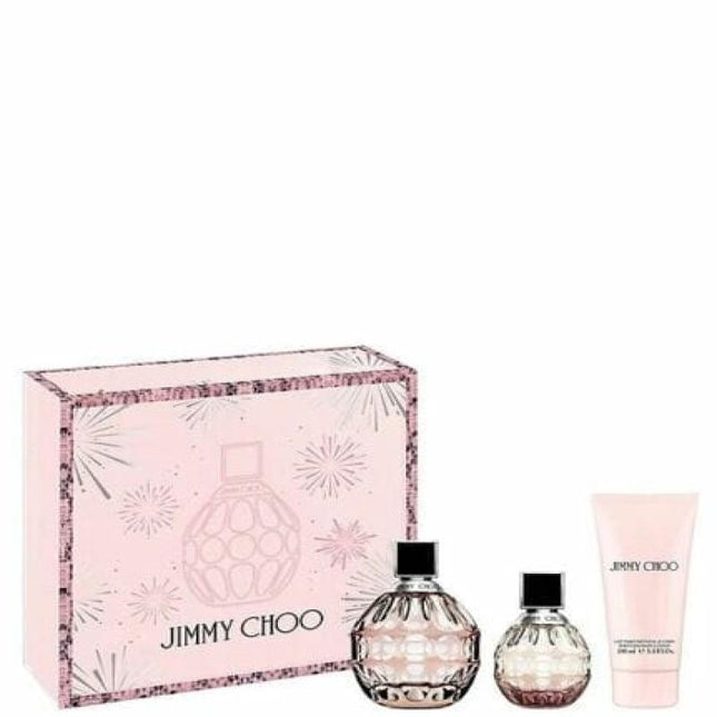 Jimmy Choo 3 Pcs Set For Women: 3.3 Edp Sp + 0.25 Edp Sp + 3.3 B/L