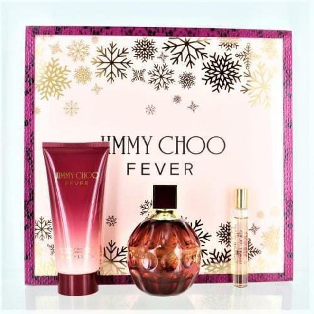 Jimmy Choo Fever 3 Pcs Set For Women: 3.3 Edp Sp + 0.25 Edp Sp + 3.3 B/L