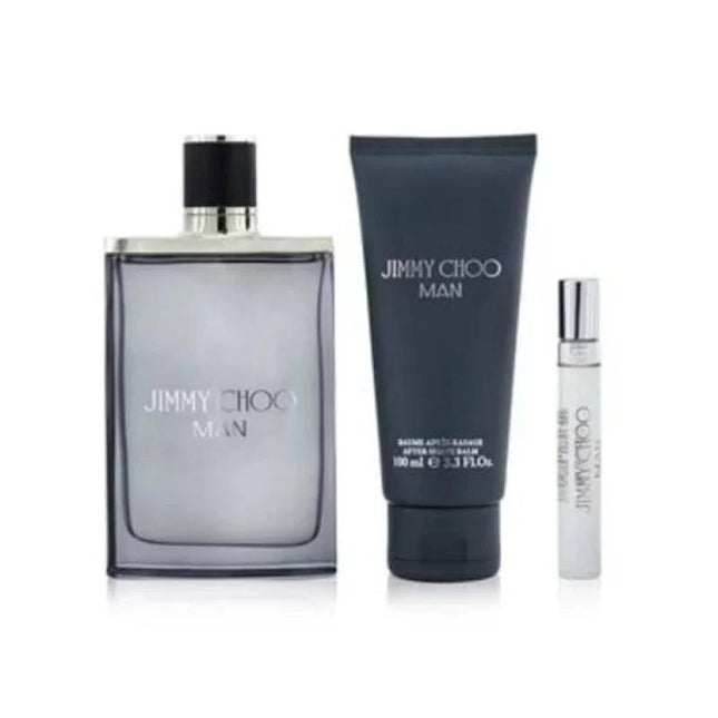 Jimmy Choo Man 3 Pcs Set: 3.3 Edt + 0.25 Edt + 3.3 S/G