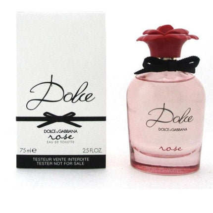 DOLCE &amp; GABBANA DOLCE ROSE TESTER 2.5 EAU DE TOILETTE SPRAY FOR WOMEN