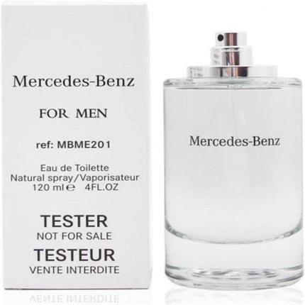 MERCEDES-BENZ 4 OZ TESTER EAU DE TOILETTE SPRAY FOR MEN.