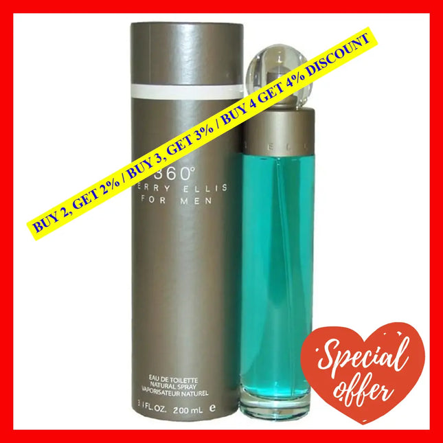 360 By Perry Ellis For Men - 6.8 Oz Edt Spray