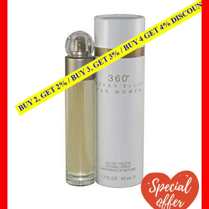 360 By Perry Ellis For Women - 1.7 Oz Edt Spray