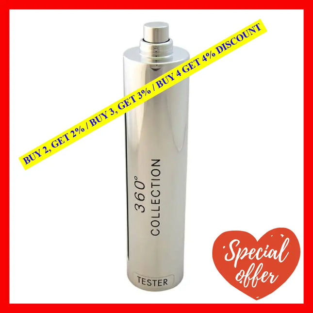 360 Collection By Perry Ellis For Men - 3.4 Oz Edt Spray (Tester)
