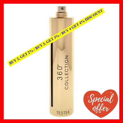 360 Collection By Perry Ellis For Women - 3.4 Oz Edp Spray (Tester)