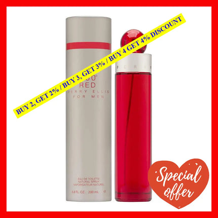 360 Red By Perry Ellis For Men - 6.8 Oz Edt Spray