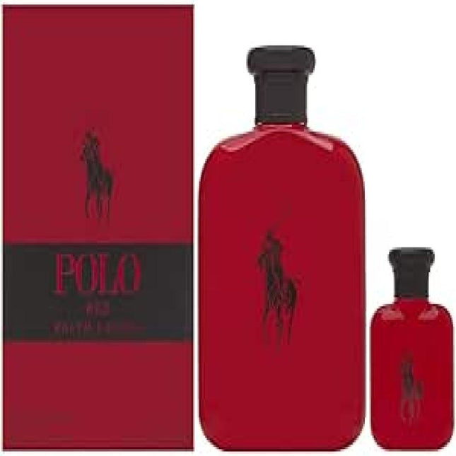 POLO RED 2 PCS SET: 4.2 EAU DE PARFUM SPRAY + 1.36 EAU DE PARFUM SPRAY (HARD BOX)