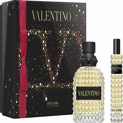 Valentino Born In Roma Yellow Dream 2 Pcs Set For Men: 1.7 Edt Sp + 0.5 Edt Sp