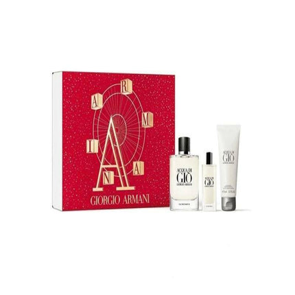 Giorgio Armani Aqua Di Gio 3 Pcs Set For Men: 4.2 Edp Sp + 0.5 Edp Sp + 2.5 S/G