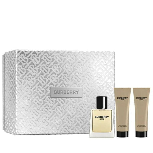 Burberry Hero 3 Pcs Set For Men: 1.6 Edt + 2 X 2.5 B/W