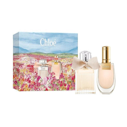 CHLOE 2 *20ML EAU DE PARFUM SPRAY SET FOR WOMEN: CHLOE SIGNATURE 0.67 EAU DE PARFUM SPRAY + CHLOE NOMADE  0.67 EAU DE PARFUM SPRAY