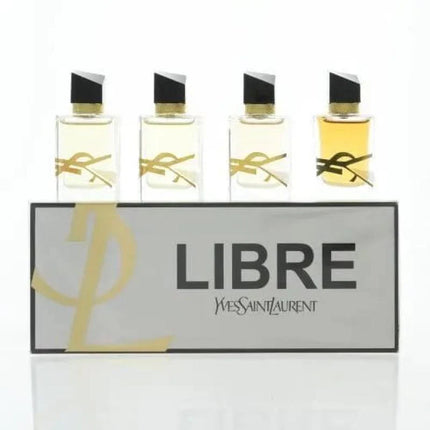 YSL LIBRE 4 PCS MINI SET: 0.25 EAU DE PARFUM + 0.25 EAU DE PARFUM + 0.25 EAU DE TOILETTE + 0.25 EAU DE PARFUM INTENSE