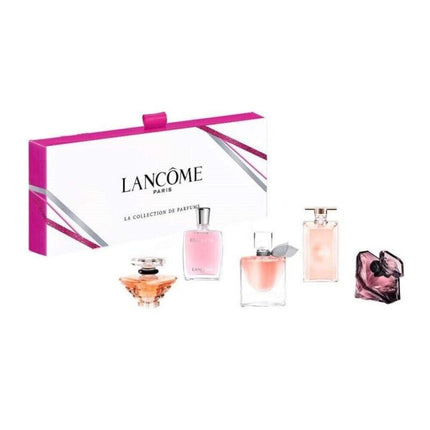 LANCOME LA COLLECTION MINIATURES 5 PCS SET: IDOLE 0.17 EAU DE PARFUM + LA VIE EST BELLE 0.14 EAU DE PARFUM SPRAY + TRESOR 0.25 EAU DE PARFUM + MIRACLE 0.17 EAU DE PARFUM + LA NUIT TRESOR 0.17 EAU DE PARFUM
