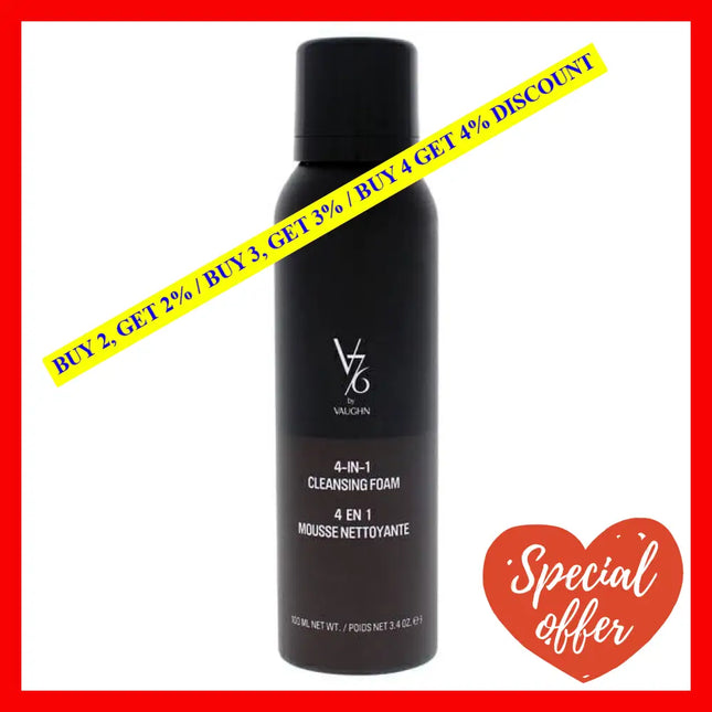 4-In-1 Cleansing Foam By V76 Vaughn For Unisex - 3.4 Oz Cleanser