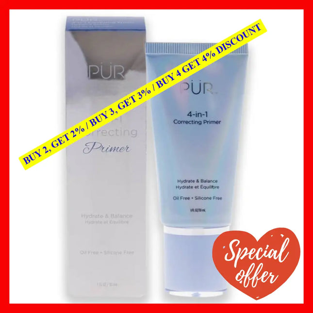 4-In-1 Correcting Primer Hydrate And Balance - Purple By Pur Cosmetics For Women 1 Oz