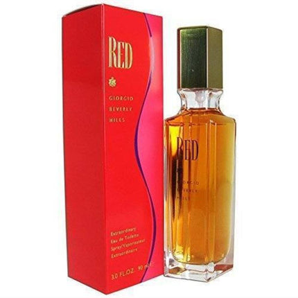 RED by Giorgio Beverly Hills for Women, 3 Ounce EDT Spray (Pack of 5)
