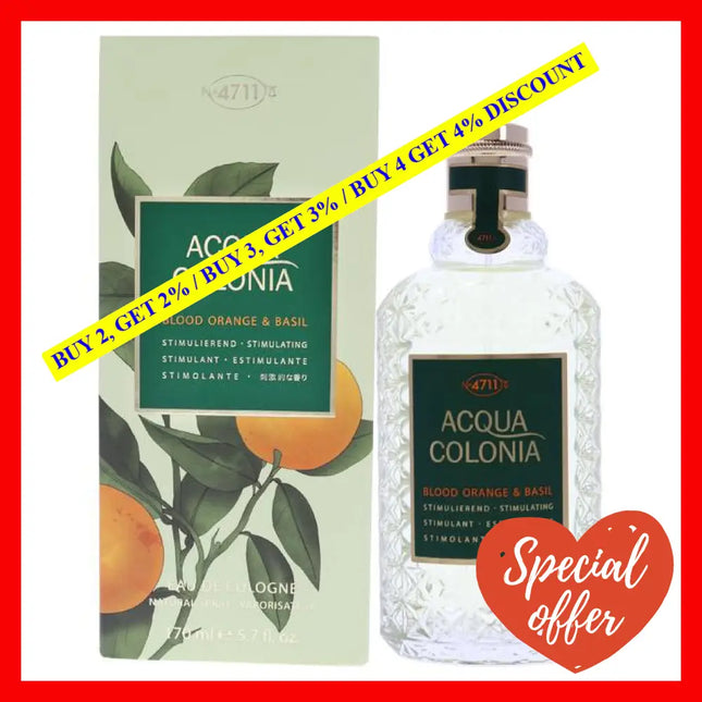4711 Acqua Colonia Blood Orange And Basil By Muelhens For Women - 5.7 Oz Edc Spray