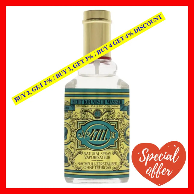4711 By Muelhens For Men - 3 Oz Edc Spray (Tester)