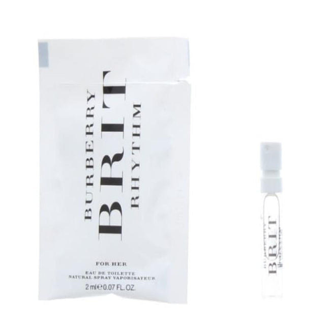 BURBERRY BRIT DISCOVERY VIAL SET: 12 PCS * BURBERRY BRIT RHYTHM 0.07 EAU DE TOILETTE SPRAY
