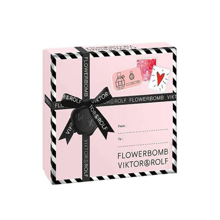 Viktor &amp; Rolf Flowerbomb EDP 4pc Set Mini perfume, 0.5 oz Body Lotion, 2 x 0.5 oz body cream