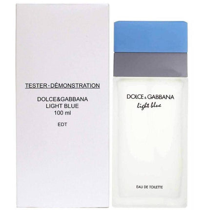 DOLCE &amp; GABBANA LIGHT BLUE TESTER 3.4 EAU DE TOILETTE SPRAY FOR WOMEN