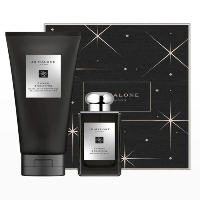JO MALONE CYPRESS &amp; GRAPEVINE 2 PCS SET: 3.4 COLOGNE INTENSE + 6.7 EXFOLIATING SHOWER GEL