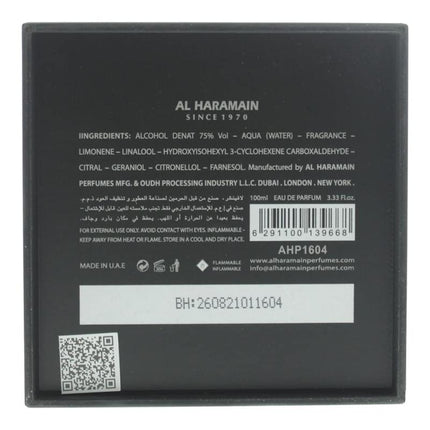 Al Haramain L'Aventure Eau de Parfum, 3.33 Ounce (100 ml)