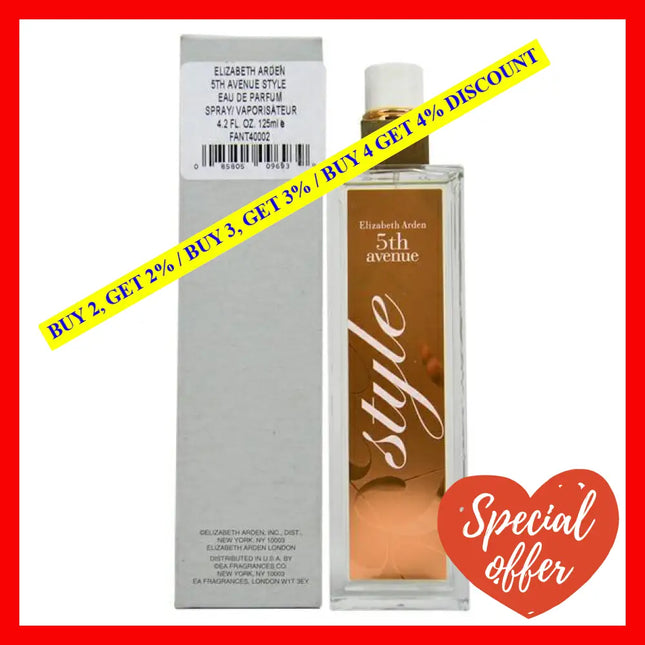 5Th Avenue Style By Elizabeth Arden For Women - 4.2 Oz Edp Spray (Tester)