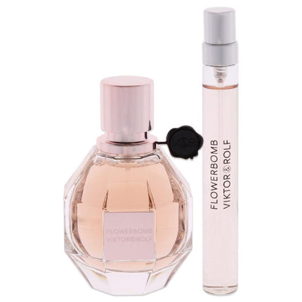 FLOWERBOMB V&amp;R 2 PCS SET: 1.7 EAU DE PARFUM SPRAY + 0.34 OZ EAU DE PARFUM SPRAY (TRAVEL SET)