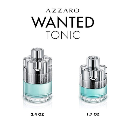 Azzaro Wanted Tonic Eau de Toilette - Mens Cologne - Woody, Aquatic, &amp; Spicy Fragrance, 3.4 Fl Oz