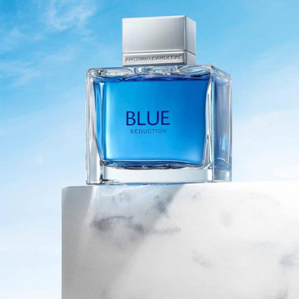 Antonio Banderas Perfumes - Blue Seduction - Eau de toilette for Men - Long Lasting - Fresh and Casual Fragance - Woody and Aquatic Notes - Ideal for Day Wear - 3.4 Fl Oz