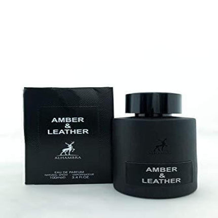 ALHAMBRA AMBER &amp; LEATHER 3.4 EAU DE PARFUM SPRAY FOR MEN