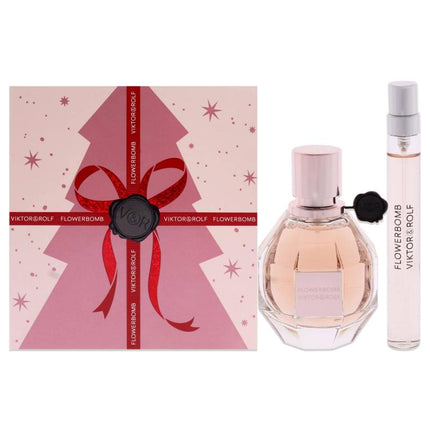 FLOWERBOMB V&amp;R 2 PCS SET: 1.7 EAU DE PARFUM SPRAY + 0.34 OZ EAU DE PARFUM SPRAY (TRAVEL SET)