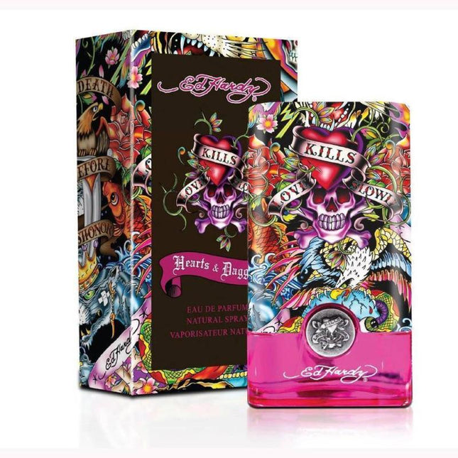 Christian Audigier Ed Hardy Hearts and Daggers Eau De Parfum Spray for Women, 1.7 Ounce