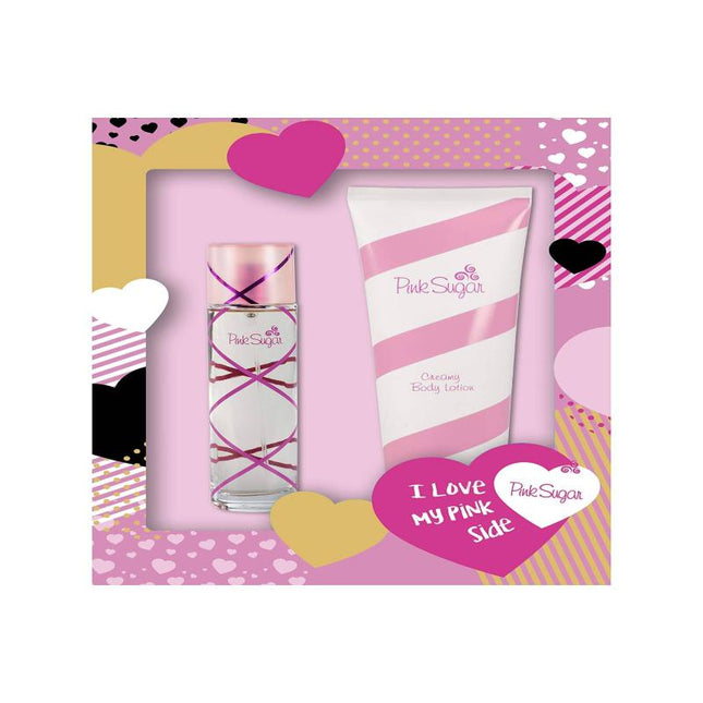 Pink Sugar 2 Piece Set, Eau de Toilette &amp; Body Lotion, 3.4 fl. Oz