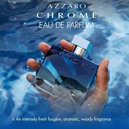 Azzaro Chrome Eau de Parfum - Mens Cologne - Fougere, Aromatic &amp; Woody Fragrance, 3.4 Fl Oz