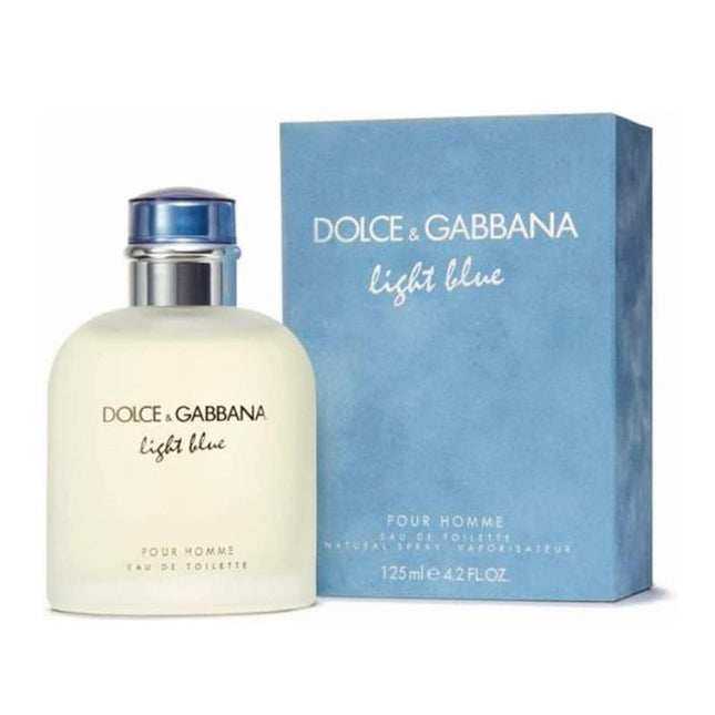 DOLCE &amp; GABBANA LIGHT BLUE 4.2 EAU DE TOILETTE SPRAY FOR MEN.