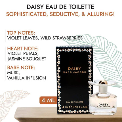 MARC JACOBS 4 PCS SET FOR WOMEN: PERFECT 0.16 EAU DE PARFUM + DAISY LOVE 0.13 EAU DE TOILETTE + DAISY EAU SO FRESH 0.13 EAU DE TOILETTE + DAISY 0.13 EAU DE TOILETTE (INDIVIDUALLY BOXED)