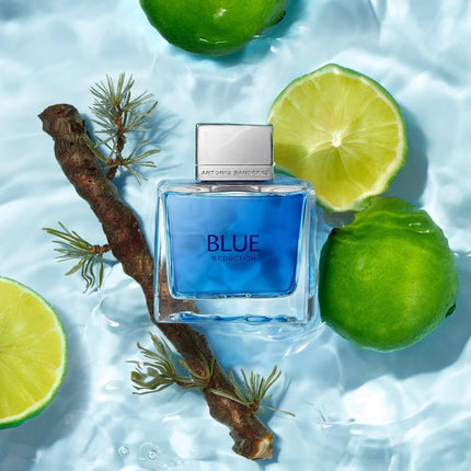 Antonio Banderas Perfumes - Blue Seduction - Eau de toilette for Men - Long Lasting - Fresh and Casual Fragance - Woody and Aquatic Notes - Ideal for Day Wear - 3.4 Fl Oz