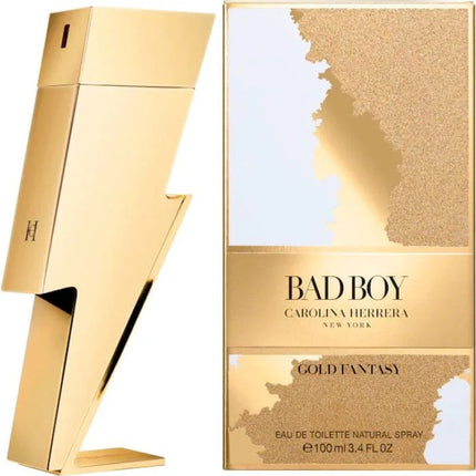 CAROLINA HERRERA BAD BOY GOLD FANTASY 3.4 EAU DE TOILETTE SPRAY