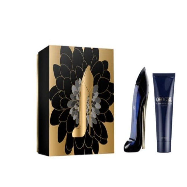 CAROLINA HERRERA GOOD GIRL 2 PCS SET: 2.7 EAU DE PARFUM SPRAY + 3.4 BODY LOTION (HARD BOX).