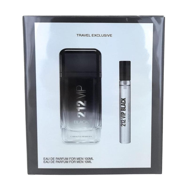 212 VIP BLACK 2 PCS SET FOR MEN: 3.4 EAU DE PARFUM SPRAY + 0.34 EAU DE PARFUM SPRAY