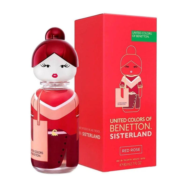 BENETTON SISTERLAND RED ROSE 2.7 EAU DE TOILETTE SPRAY FOR WOMEN