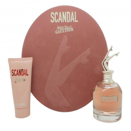 JEAN PAUL GAULTIER SCANDAL 2 PCS SET FOR WOMEN: 2.7 EAU DE PARFUM SPRAY + 2.5 BODY LOTION (HARD BOX)