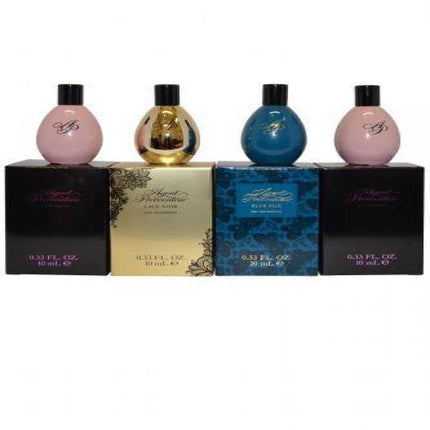 AGENT PROVOCATEUR 4 PCS MINI SET: 2 X AGENT PROVOCATEUR 10 ML EAU DE PARFUM + LACE NOIR 10 ML EAU DE PARFUM + BLUE SILK 10 ML EAU DE PARFUM